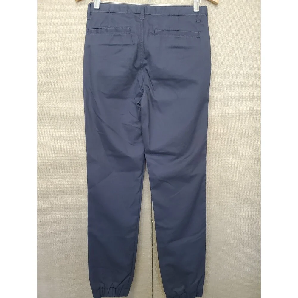 Old Navy Girls Classic Navy 100% Cotton Chino Jogger Pants Size 14 NWT